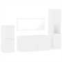 4-piece bathroom furniture set, white plywood by , Bathroom furniture - Ref: Foro24-3308521, Price: 168,50 €, Discount: %