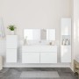 4-piece bathroom furniture set, white plywood by , Bathroom furniture - Ref: Foro24-3308521, Price: 168,50 €, Discount: %