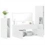 4-piece bathroom furniture set, white plywood by , Bathroom furniture - Ref: Foro24-3308521, Price: 168,50 €, Discount: %