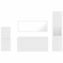 4-piece bathroom furniture set, white plywood by , Bathroom furniture - Ref: Foro24-3308521, Price: 168,50 €, Discount: %