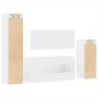 4-piece bathroom furniture set, white plywood by , Bathroom furniture - Ref: Foro24-3308521, Price: 168,50 €, Discount: %