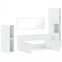 4-piece bathroom furniture set, white plywood by , Bathroom furniture - Ref: Foro24-3308521, Price: 168,50 €, Discount: %