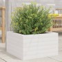 Solid white pine wood planter 40x40x23 cm by , Pots and planters - Ref: Foro24-847179, Price: 52,99 €, Discount: %