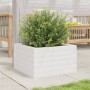 Solid white pine wood planter 40x40x23 cm by , Pots and planters - Ref: Foro24-847179, Price: 53,99 €, Discount: %