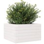 Solid white pine wood planter 40x40x23 cm by , Pots and planters - Ref: Foro24-847179, Price: 53,99 €, Discount: %