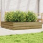 Pine wood planter box, treated, 110x110x23 cm by , Pots and planters - Ref: Foro24-847217, Price: 90,99 €, Discount: %