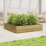 Pine wood planter box, treated, 110x110x23 cm by , Pots and planters - Ref: Foro24-847217, Price: 90,99 €, Discount: %