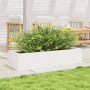 Jardinera de madera maciza de pino blanco 110x40x23 cm de , Maceteros y jardineras - Ref: Foro24-847229, Precio: 87,68 €, Des...