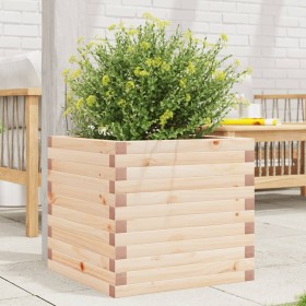 Solid pine wood planter 50x50x45.5 cm by , Pots and planters - Ref: Foro24-847243, Price: 77,54 €, Discount: %