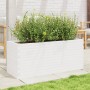 Solid white pine wood planter 110x40x45.5 cm by , Pots and planters - Ref: Foro24-847274, Price: 163,99 €, Discount: %