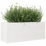 Solid white pine wood planter 110x40x45.5 cm by , Pots and planters - Ref: Foro24-847274, Price: 163,99 €, Discount: %