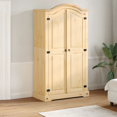 Corona wardrobe made of solid pine wood 102x52x186 cm by , Wardrobes - Ref: Foro24-4012154, Price: 317,63 €, Discount: %