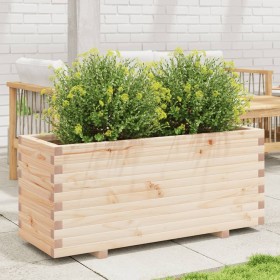 Jardinera madera maciza de pino 110x40x49,5 cm de , Maceteros y jardineras - Ref: Foro24-847378, Precio: 124,99 €, Descuento: %