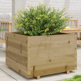 Jardinera madera de pino impregnada 70x70x49,5 cm de , Maceteros y jardineras - Ref: Foro24-847367, Precio: 129,99 €, Descuen...