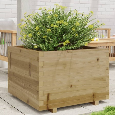 Jardinera madera de pino impregnada 70x70x49,5 cm de , Maceteros y jardineras - Ref: Foro24-847367, Precio: 129,99 €, Descuen...