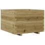 Pine wood planter impregnated 70x70x49.5 cm by , Pots and planters - Ref: Foro24-847367, Price: 129,99 €, Discount: %