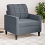 Dark gray velvet armchair, 60 cm by , Sofas - Ref: Foro24-4007605, Price: 154,92 €, Discount: %