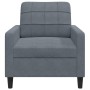 Dark gray velvet armchair, 60 cm by , Sofas - Ref: Foro24-4007605, Price: 154,92 €, Discount: %