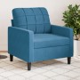 Blue velvet armchair 60 cm by , Sofas - Ref: Foro24-4007613, Price: 143,28 €, Discount: %