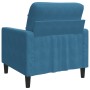 Blue velvet armchair 60 cm by , Sofas - Ref: Foro24-4007613, Price: 133,99 €, Discount: %