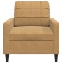 Sillón de terciopelo marrón 60 cm de , Sofás - Ref: Foro24-4007611, Precio: 152,08 €, Descuento: %