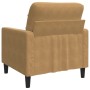 Brown velvet armchair 60 cm by , Sofas - Ref: Foro24-4007611, Price: 152,33 €, Discount: %