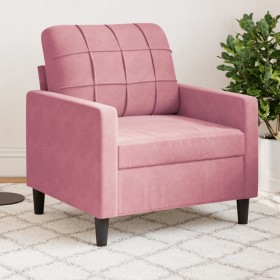 Pink velvet armchair 60 cm by , Sofas - Ref: Foro24-4007607, Price: 152,08 €, Discount: %