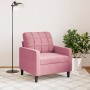 Pink velvet armchair 60 cm by , Sofas - Ref: Foro24-4007607, Price: 151,99 €, Discount: %