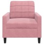 Pink velvet armchair 60 cm by , Sofas - Ref: Foro24-4007607, Price: 151,99 €, Discount: %