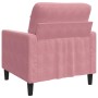 Pink velvet armchair 60 cm by , Sofas - Ref: Foro24-4007607, Price: 151,99 €, Discount: %