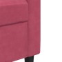 Two-seater velvet sofa in burgundy red, 120 cm by , Sofas - Ref: Foro24-4007618, Price: 212,19 €, Discount: %