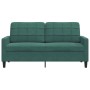 Zweiplätziges Samtsofa in dunkelgrün, 140 cm. von , Sofas - Ref: Foro24-4007626, Preis: 231,74 €, Rabatt: %