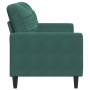 Zweiplätziges Samtsofa in dunkelgrün, 140 cm. von , Sofas - Ref: Foro24-4007626, Preis: 231,74 €, Rabatt: %