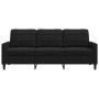 3-seater black velvet sofa 180 cm by , Sofas - Ref: Foro24-4007639, Price: 259,50 €, Discount: %