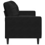 3-seater black velvet sofa 180 cm by , Sofas - Ref: Foro24-4007639, Price: 259,50 €, Discount: %