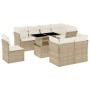 Set de sofás de jardín 9 pzas con cojines ratán sintético beige de , Conjuntos de jardín - Ref: Foro24-3266728, Precio: 761,2...