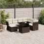 Set aus 8-teiligen Gartensofas und Kissen aus braunem Kunststoff-Rattan. von , Gartensets - Ref: Foro24-3266763, Preis: 577,8...