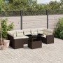 Set aus 8-teiligen Gartensofas und Kissen aus braunem Kunststoff-Rattan. von , Gartensets - Ref: Foro24-3267153, Preis: 624,0...