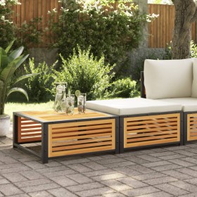 Garden table with solid acacia wood stool by , Modular outdoor sofas - Ref: Foro24-367650, Price: 182,35 €, Discount: %