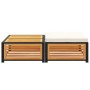 Mesa de jardín con taburete madera maciza de acacia de , Sofás modulares de exterior - Ref: Foro24-367650, Precio: 182,35 €, ...