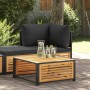 Mesa de jardín de madera maciza de acacia 68x68x30 cm de , Sofás modulares de exterior - Ref: Foro24-367644, Precio: 89,47 €,...