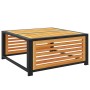 Mesa de jardín de madera maciza de acacia 68x68x30 cm de , Sofás modulares de exterior - Ref: Foro24-367644, Precio: 89,47 €,...