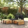 Mesa de jardín de madera maciza de acacia 68x68x30 cm de , Sofás modulares de exterior - Ref: Foro24-367644, Precio: 89,47 €,...