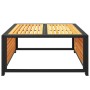 Solid acacia wood garden table 68x68x30 cm by , Modular outdoor sofas - Ref: Foro24-367644, Price: 89,47 €, Discount: %