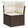 Gartensofagarnitur 9-teilig mit braunen Kissen aus synthetischem Rattan. von , Gartensets - Ref: Foro24-3268043, Preis: 708,0...