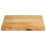 Solid mango wood natural edge table top 40x40x3.8 cm by , Table tops - Ref: Foro24-370726, Price: 27,29 €, Discount: %