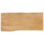 Solid mango wood natural edge table top 80x40x3.8 cm by , Table tops - Ref: Foro24-370730, Price: 51,56 €, Discount: %