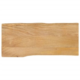 Solid mango wood table top with natural edge, 100x40x3.8 cm by , Table tops - Ref: Foro24-370732, Price: 138,99 €, Discount: %