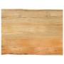 Solid mango wood natural edge table top 70x60x3.8 cm by , Table tops - Ref: Foro24-370739, Price: 70,54 €, Discount: %