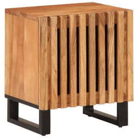 Mesita de noche de madera maciza de acacia 40x34x46 cm de , Mesitas de noche - Ref: Foro24-377418, Precio: 75,99 €, Descuento: %